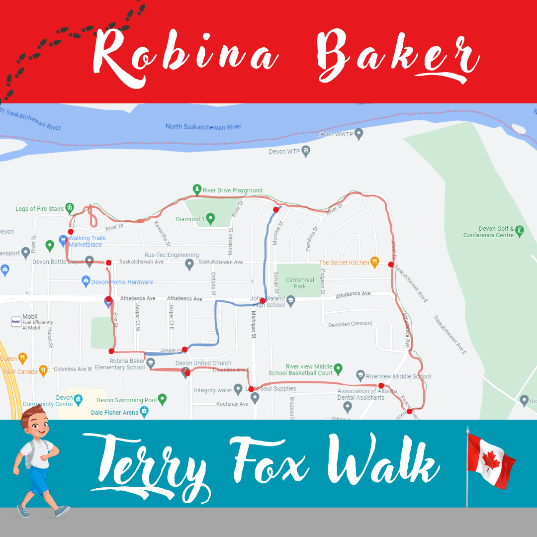 Terry Fox Map